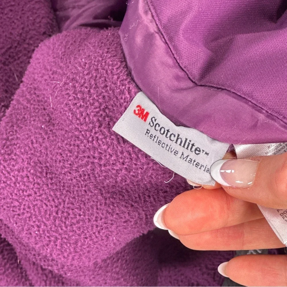 Kamik Girls Insulated Winter Jacket Purple Pink Hooded Size 7